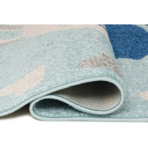 niebieski dywan z królikiem w kapeluszu dla dzieci animas 7x