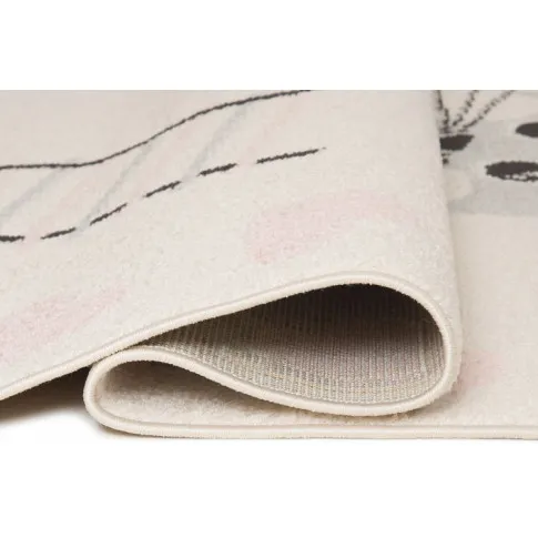 biały prostokątny dywan z myszkami do pokoju dziecięcego aniamas 4x