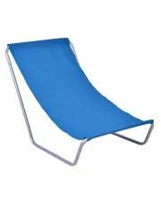 Granatowy składany leżak balkonowy, turystyczny - Vobi w sklepie Edinos.pl