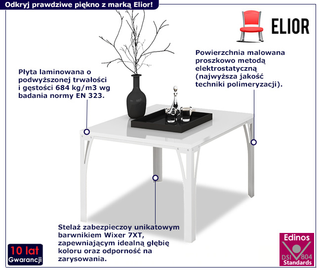 Stolik kawowy Horix 5X biały