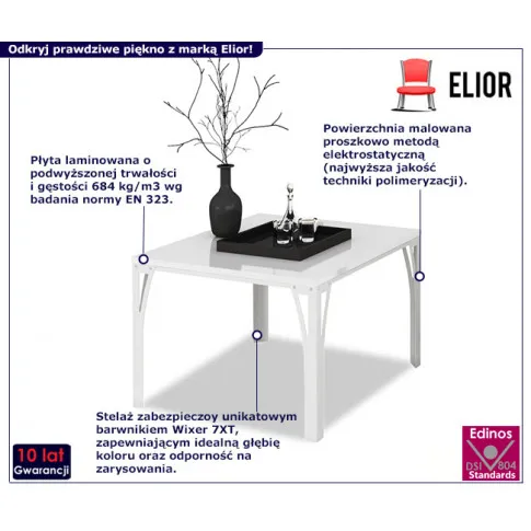 Nowoczesny stolik Horix 5X biały