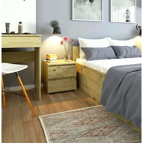 Wizualizacja stolika nocnego Terik 3X dąb artisan