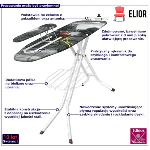 Praktyczna deska do prasowania Dehia 3X