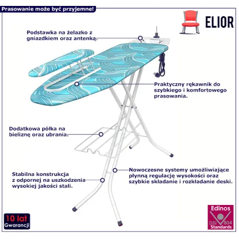 Deska do prasowania z regulacja wysokości Amalta