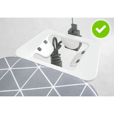 Szara deska do prasowania z rękawnikiem Proxima