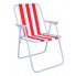 Czerwono-białe krzesło składane Falkos