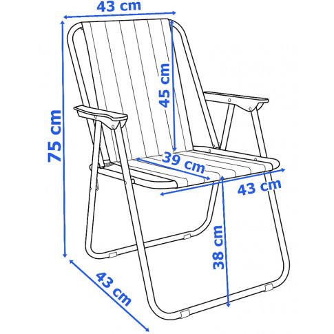 Wymiary krzesła Falkos