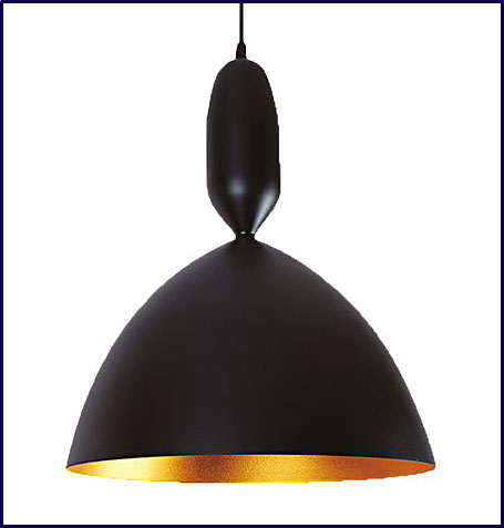 Metalowa czarna industrialna lampa wisząca A136-Tino