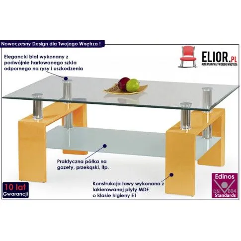 Fotografia Ława lakierowana Lavir - curry z kategorii Stoliki kawowe