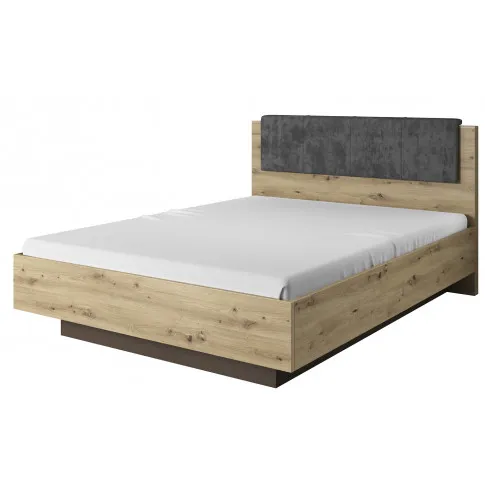 Łóżko z zagłówkiem dąb artisan grafit Medina 13X