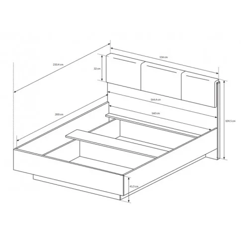 Wymiary łóżka Medina 13X