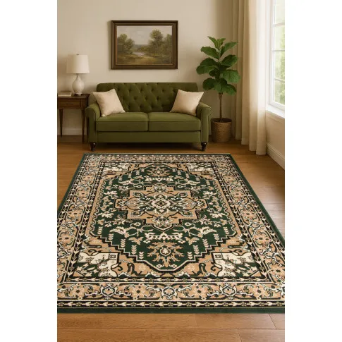 Zielony dywan orientalny   Fleo 3X