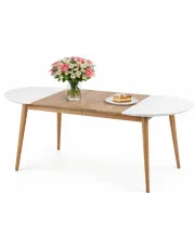 Rozkładany biały stół - Vimeso w sklepie Edinos.pl