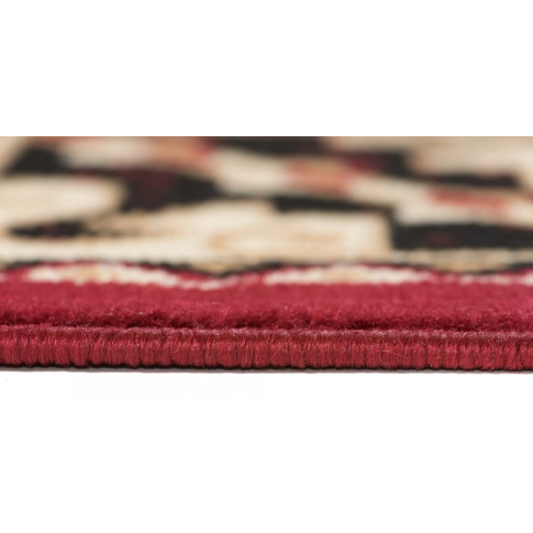 bordowy dywan naksi wzorzysty