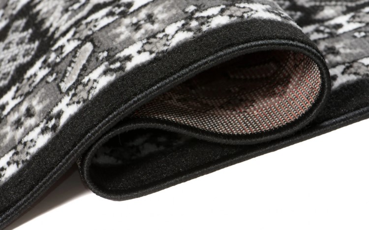 Wzorzysty dywan Benti - czarny