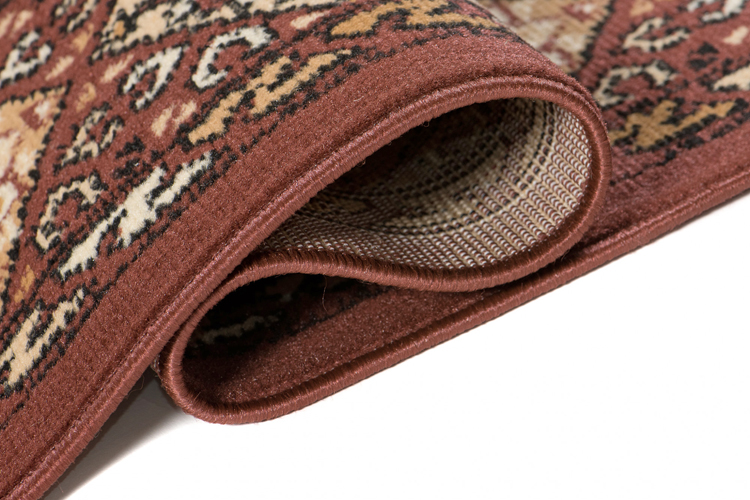 Brązowy prostokątny dywan do salonu wzór Lano 4X