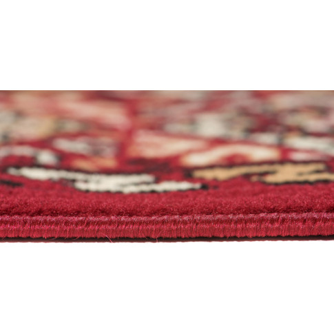 Prostokątny czerwony dywan w rustykalnym stylu - Lano 4x