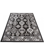 Czarny wzorzysty dywan  w stylu retro - Lano 3X w sklepie Edinos.pl