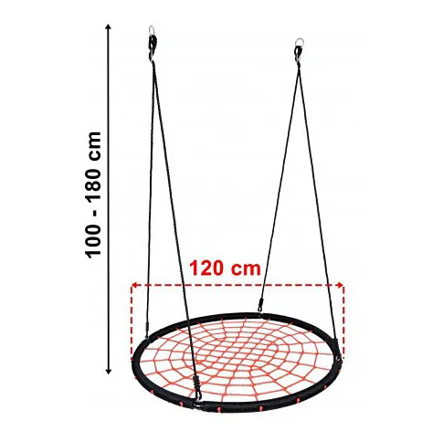 Wymiary czerwonej huśtawki Esti