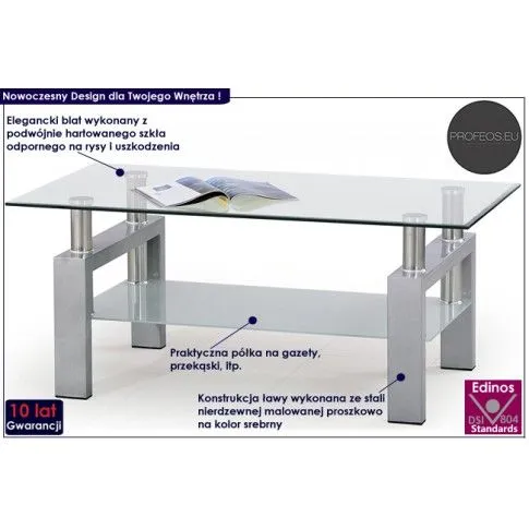 Fotografia Ława szklana Akma z kategorii Ławy i stoliki