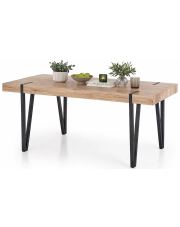 Stół w stylu industrialnym Kapac - dąb san remo w sklepie Edinos.pl