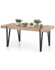 Stół w stylu industrialnym Kapac - dąb san remo w sklepie Edinos.pl