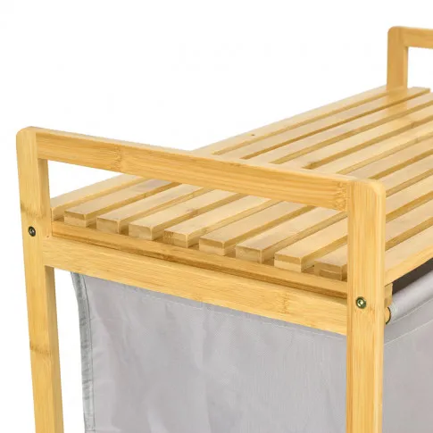 Szary kosz na bieliznę Kyzo