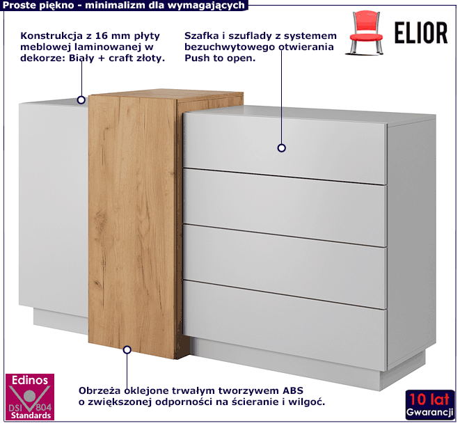 Komoda z szufladami Rivera 5X