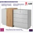 Komoda z szufladami i szafką Lumina 5X