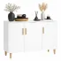 Biała skandynawska komoda na nóżkach - Albena