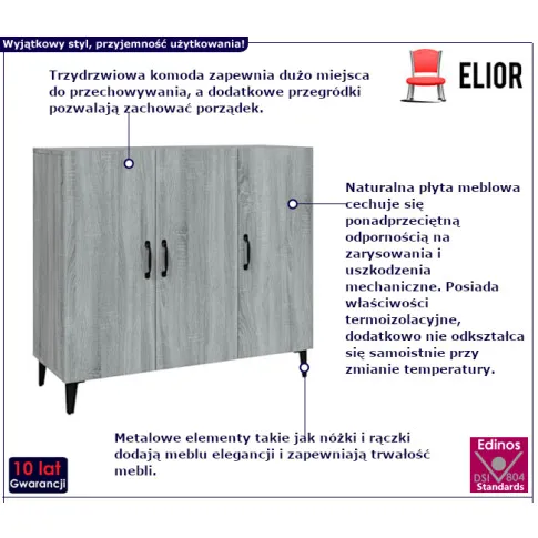 Sorello szafka w kolorze szarego dębu sonoma