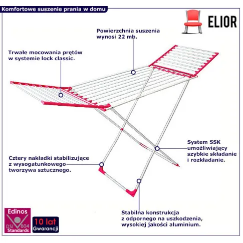 Składana suszarka na pranie Dixa