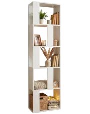 Biały nowoczesny regał stojący - Cullen w sklepie Edinos.pl