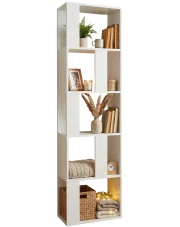 Biały nowoczesny regał do pokoju stojący - Cullen w sklepie Edinos.pl