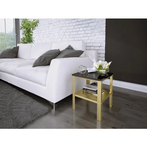 Wizualizacja stolika Kurina 3X złoty czarny połysk