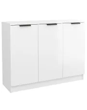 Minimalistyczna komoda w kolorze biały połysk - Garora w sklepie Edinos.pl