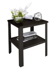 Czarny stolik kawowy w stylu loft - Sufix 4X w sklepie Edinos.pl