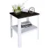 Nowoczesny stolik kawowy biały + czarny połysk - Sufix 5X