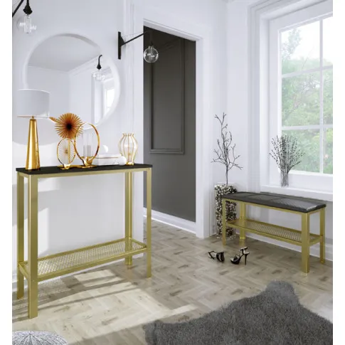 Wizualizacja konsoli Atrosa 3X złoty czarny połysk