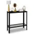 Czarna konsola z metalowym stelażem - Erid 4X