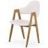 Zdjęcie produktu Krzesło z podłokietnikami Ebris - białe.