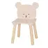 Drewniane krzesełko dziecięce beżowy miś - Cara