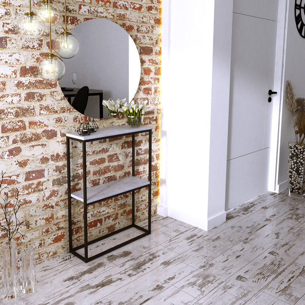 Wizualizacja konsoli Carello 4X czarny+beton