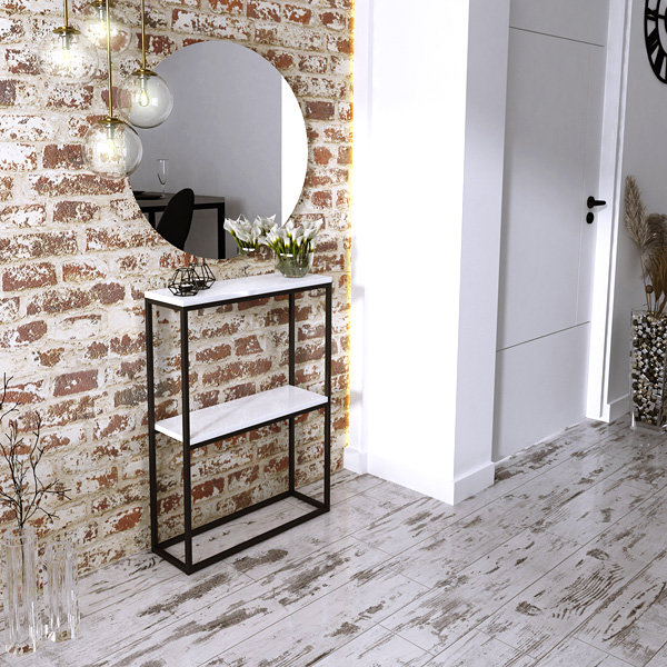 Wizualizacja konsoli Carello 4X czarny+biały połysk