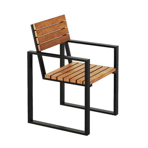 Krzesło ogrodowe metalowo-drewniane Vaxi 3X