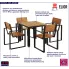 Zestaw mebli obiadowych do ogrodu Vaxi 6X