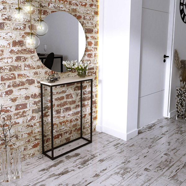 Wizualizacja konsoli Carello 7X czarny+dąb sonoma