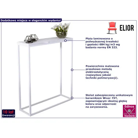 Konsola z półką Erosa 8XS biały