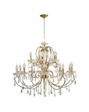 Złoty żyrandol świecznikowy glamour - K159-Fonti w sklepie Edinos.pl