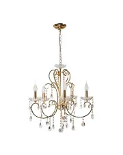 Złota lampa wisząca w stylu glamour - K162-Fonti w sklepie Edinos.pl